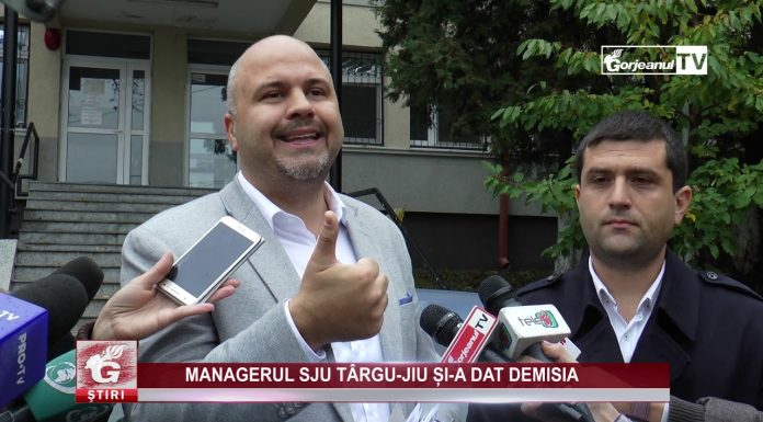 MANAGERUL SJU TÂRGU-JIU ȘI-A DAT DEMISIA