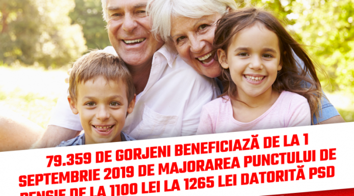 PSD s-a ținut de cuvânt, a majorat punctul de pensie, a majorat indemnizația de însoțitor și indemnizația socială!