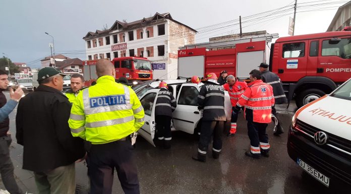 FOTO: Tamponare la Târgu-Jiu