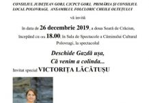 Festival de colinde, în a doua zi de Crăciun, la Polovragi