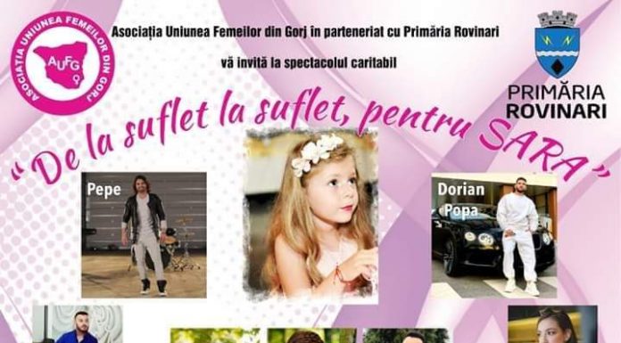 Spectacol umanitar, la Rovinari, pentru o fetiță bolnavă de leucemie