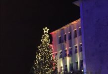 Interes maxim pentru aprinderea luminițelor de Crăciun! Bradul e „galben”!