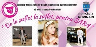 Spectacol caritabil la Rovinari, pentru o fetiță bolnavă de leucemie