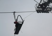 Exercițiu de salvare din telescaunul de la Rânca