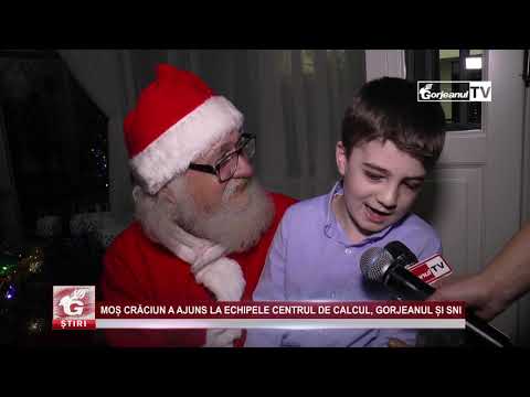MOȘ CRĂCIUN A AJUNS LA ECHIPELE CENTRUL DE CALCUL, GORJEANUL ȘI SNI