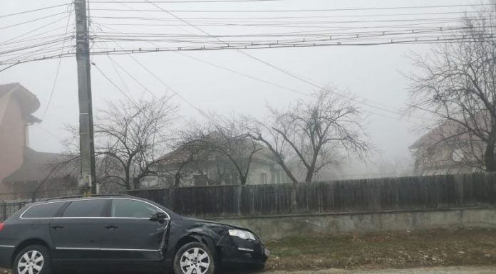 Tamponare în lanț, la Bălești, din cauza ceții!