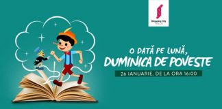 Teatru de păpuşi, la mall-ul din Târgu-Jiu