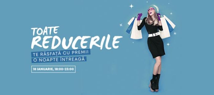 Pe 18 ianuarie, Noaptea Reducerilor la mall-ul din Târgu-Jiu