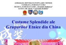 Fotografii cu costume tradiţionale din China, adunate într-o expoziţie de prestigiu, la Târgu-Jiu