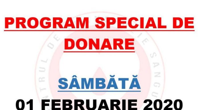 Program special de donare de sânge, la Centrul de Transfuzie