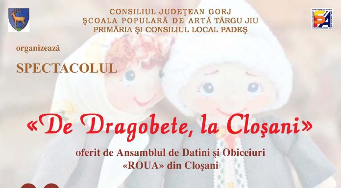 Sâmbătă, eveniment cultural, la Cloşani