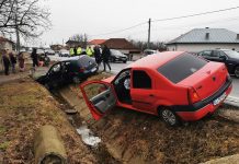 Accident la Romanești