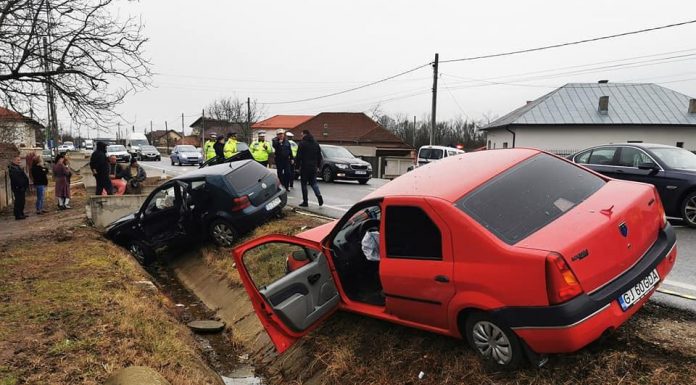 Accident la Romanești