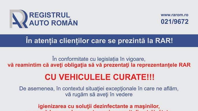 Amenzile date șoferilor din Motru sunt ilegale! Mașinile trebuie spălate, mai ales înainte de ITP