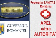 Apel al Federației SANITAS către autoritățile publice