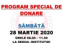 Program special, la Centrul de Transfuzie Sanguină
