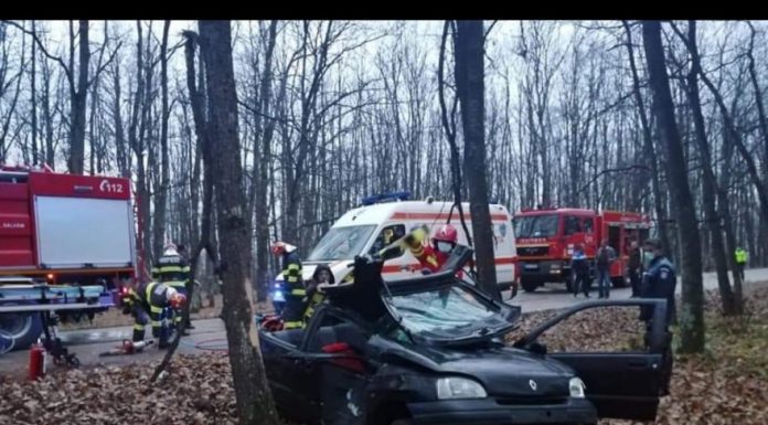 Primele fotografii de la locul accidentului în care a murit polițistul din Țicleni