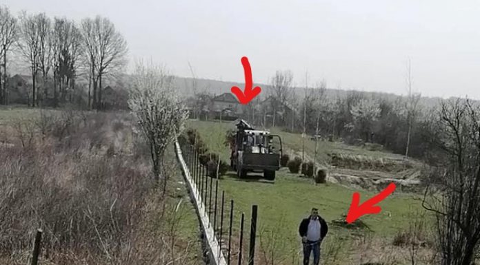 Ce face primarul de Drăguțești în timpul stării de urgență? Folosește utilajele primăriei pe terenul său