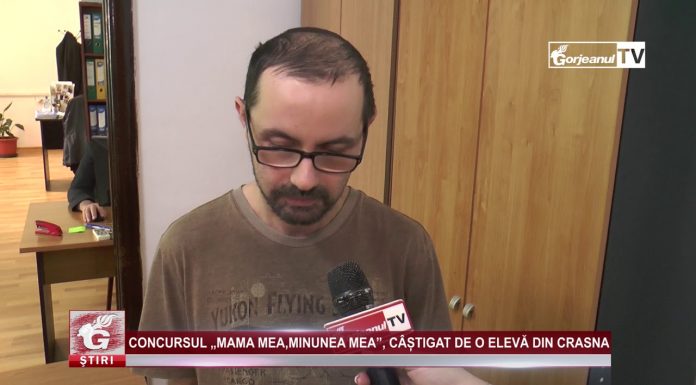 CONCURSUL „MAMA MEA,MINUNEA MEA”, CÂȘTIGAT DE O ELEVĂ DIN CRASNA