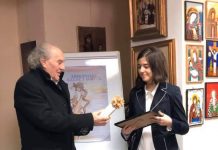 Debut expozițional pentru o talentată elevă a Liceului Tehnologic Bîlteni