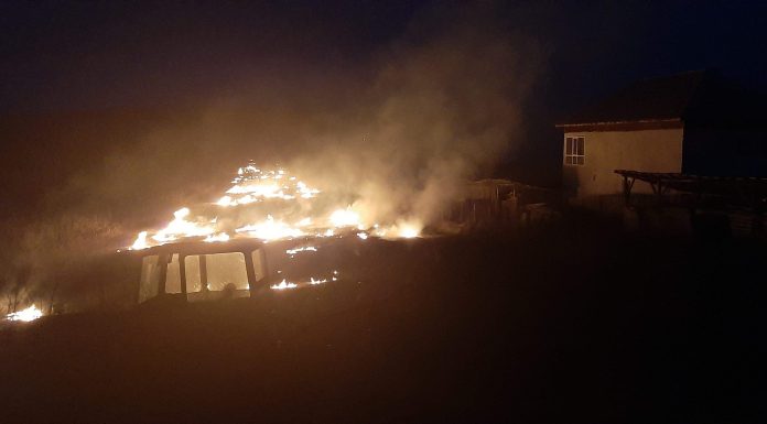 FOTO: Incendiu la Vladimir