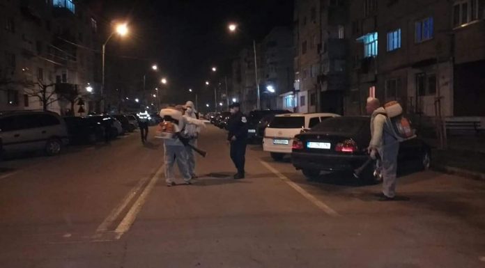 COVID-19 – Se dezinfectează și străzile din orașul Rovinari!
