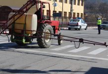 Străzile din Țicleni, dezinfectate cu clor