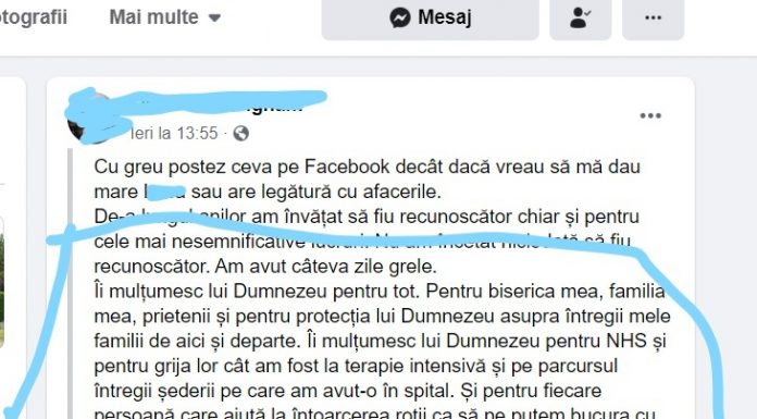 O gorjeancă căsătorită în Anglia, suspectă de Covid 19, a ajuns în Terapie Intensivă! Ce mesaj a transmis