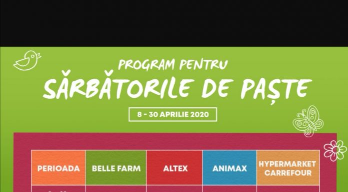 Vezi programul de Paște la mall-ul din Târgu Jiu