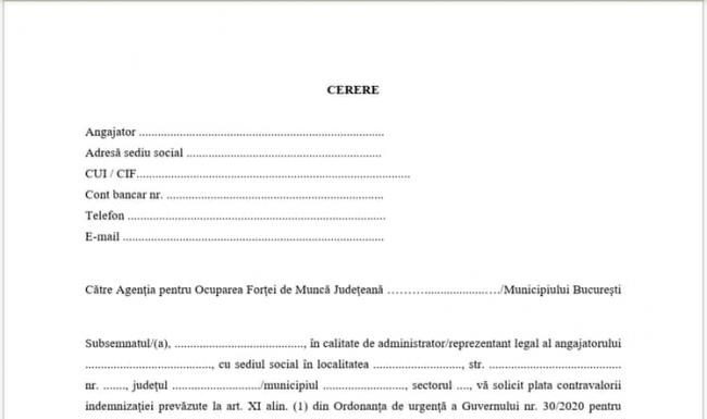 Au fost publicate formularele pentru șomajul tehnic