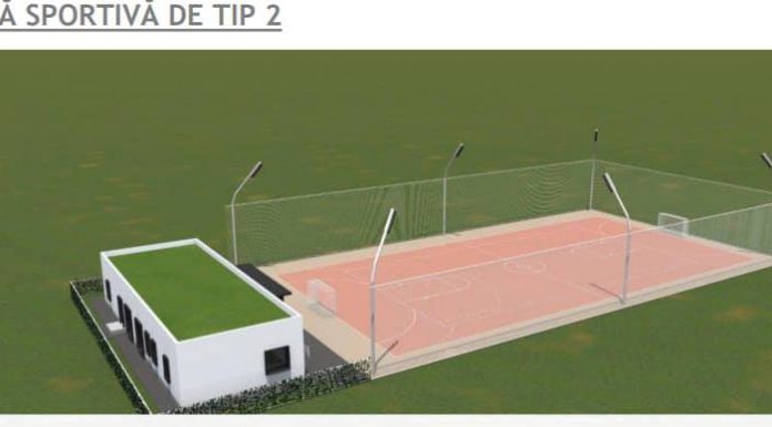 Teren de sport nou, la Motru