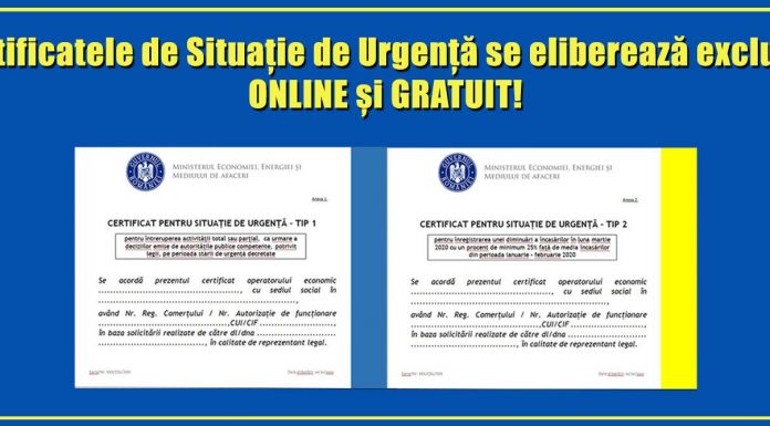 Anunț pentru angajatorii afectați de pandemie