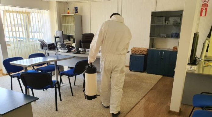 Acțiune de dezinfecție, la Turceni