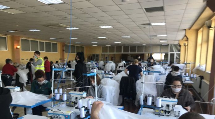 A început producția de echipamente de protecție medicală la Rovinari