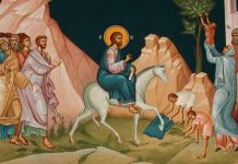 Lumina, şi Adevărul, şi Viaţa – Dumnezeu adevărat din Dumnezeu adevărat, intră acum pe Calea Ierusalimului pământesc, ca să ne arate că El este Calea bucuriei Ierusalimului Ceresc!