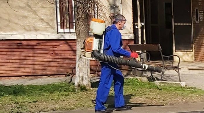 Motru: Dezinfecție pe străzi și trotuare
