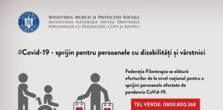 COVID-19: Sprijin pentru persoanele cu dizabilități din Gorj