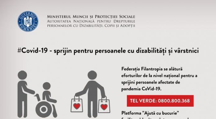 COVID-19: Sprijin pentru persoanele cu dizabilități din Gorj
