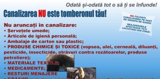Aparegio Gorj face un nou apel la populație privind deșeurile din rețelele de canalizare