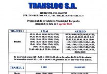 S-a modificat din nou programul curselor Transloc