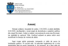 O nouă dezinfecție la Rovinari