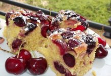 Rețeta săptămânii – Prăjitură pufoasă cu cireșe