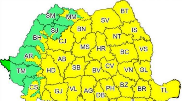 Cod galben de vreme rea! E inclus și Gorjul!