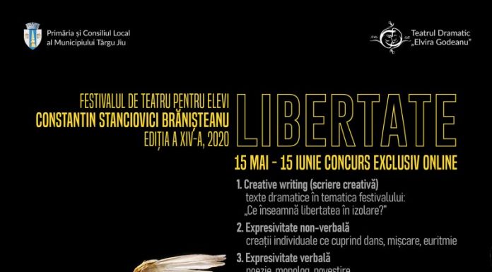 Ediția din acest an a Festivalului de teatru pentru elevi de la Târgu-Jiu se derulează online! Horațiu Mălăele, președintele juriului