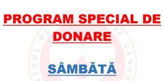 Program special de donare de sânge, la Centrul de Transfuzie