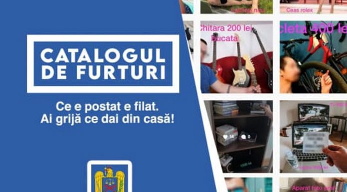 Ai grijă ce dai din casă! Poliția Română a lansat campania ,,CATALOGUL DE FURTURI”