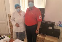 Crucea Roșie Filiala Gorj donează materiale anti-covid