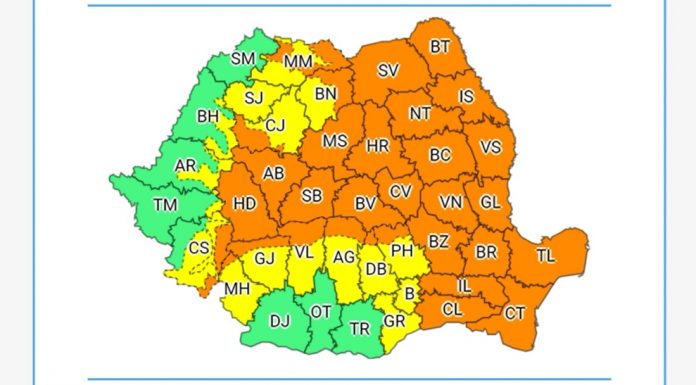 Gorjul, parțial, sub cod galben de ploi