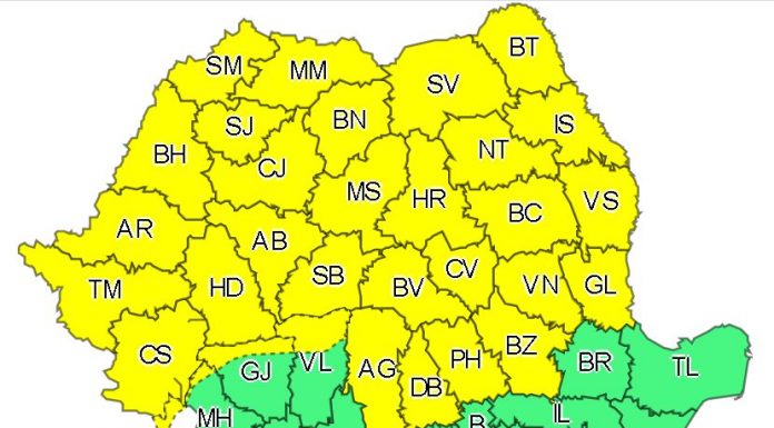 Nordul Gorjului, sub cod galben de instabilitate atmosferică