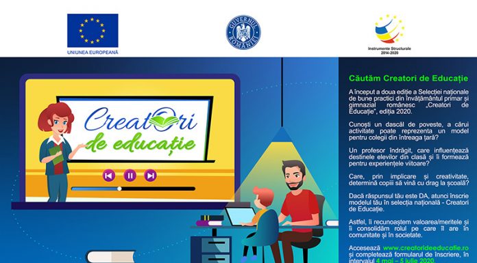 S-a prelungit perioada de înscriere la Selecția Națională ,,Creatori de Educație”